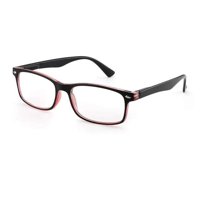 JM Spring Hinge Vintage Square Reading Glasses Women Men Magnifier Presbyopic Diopter c1 black red