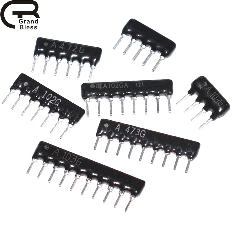 20PCS B08-103J 8B103J 10K Ohms Pitch 2.54MM 8Pin Resistor Network - Foto 8