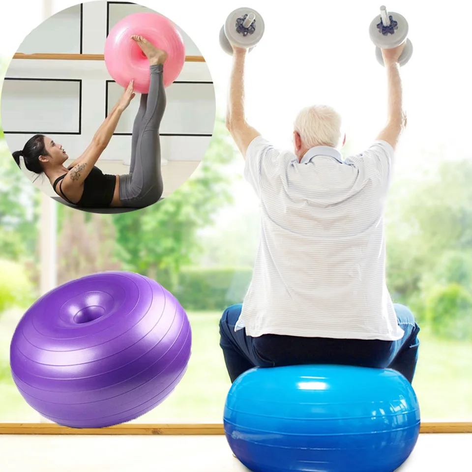 30 Inch Yoga Ball With Pump Home/Gym Fitness Sport Pilate Exercise Massage Ball 