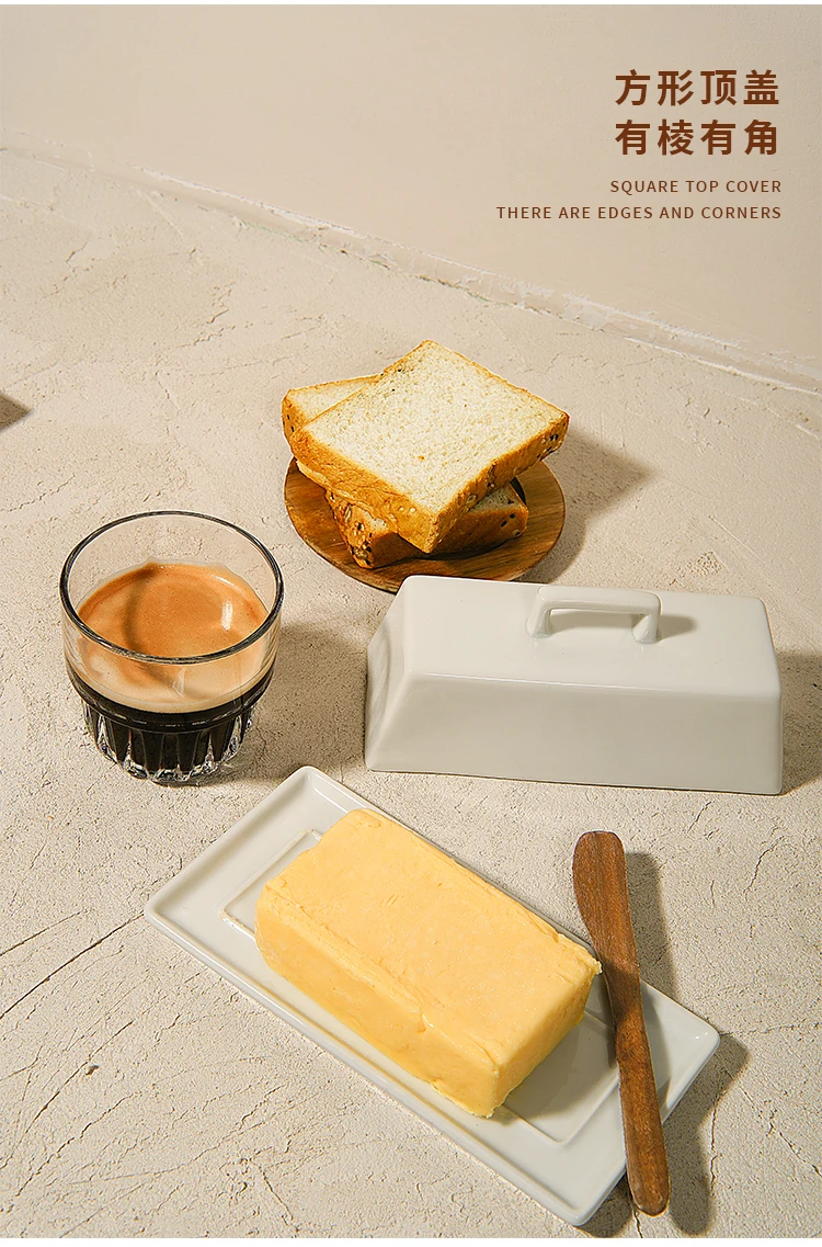 Caixa criativa para armazenar manteiga e queijo,