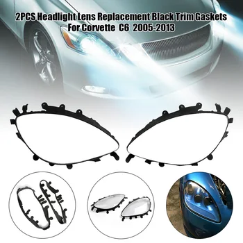 

Hot Car Headlight Lens Replacement Trim for Chevrolet Corvette C6 2005-2013 Auto Modidication Car Styling