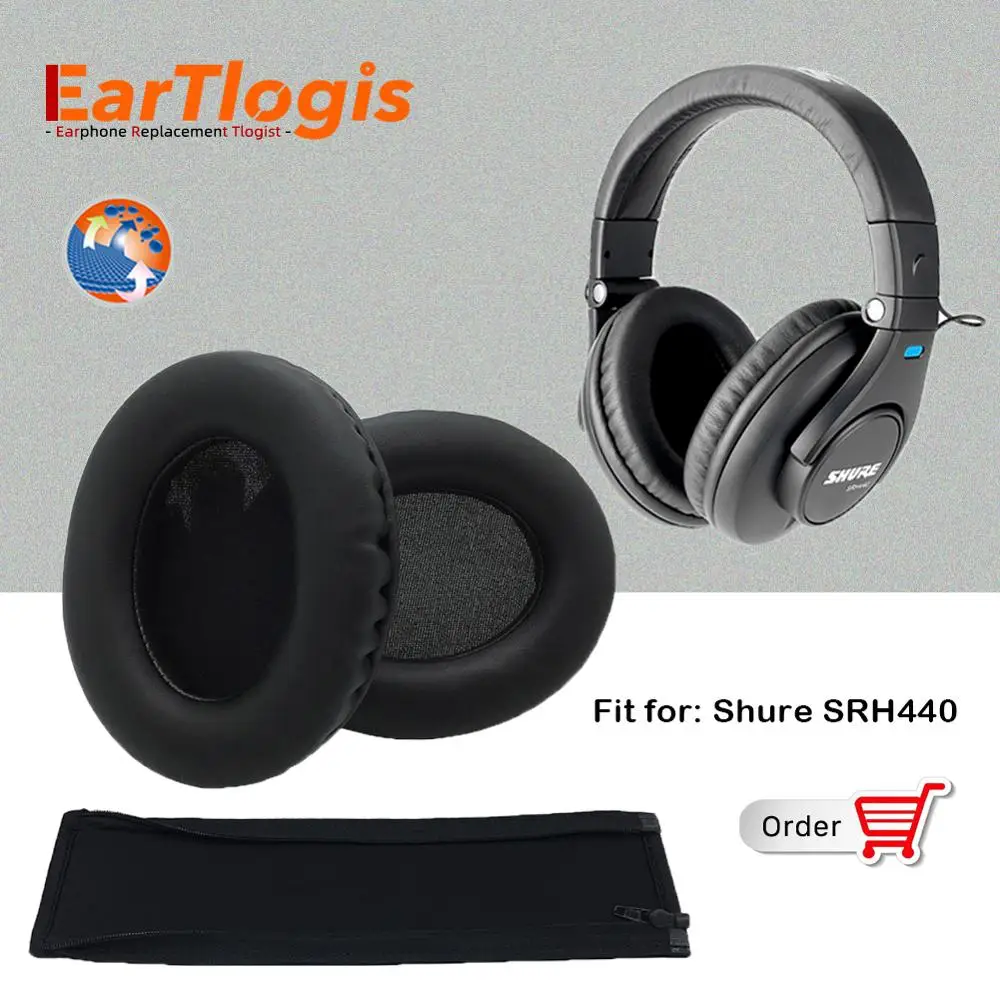 EarTlogis Запчасти для авто Shure SRH440 SRH 440 репродуктивного здоровья гарнитура