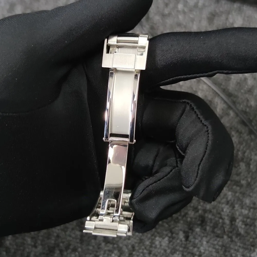 40 мм Мужские часы с асептическим циферблатом Белый Механический автоматический