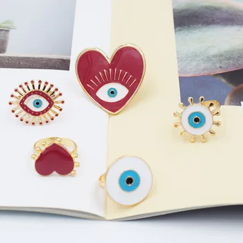 

Timlee R002 New Sweet Popular Drip Oil Eye Alloy Finger Rings,Fashion Jewelry wholesale
