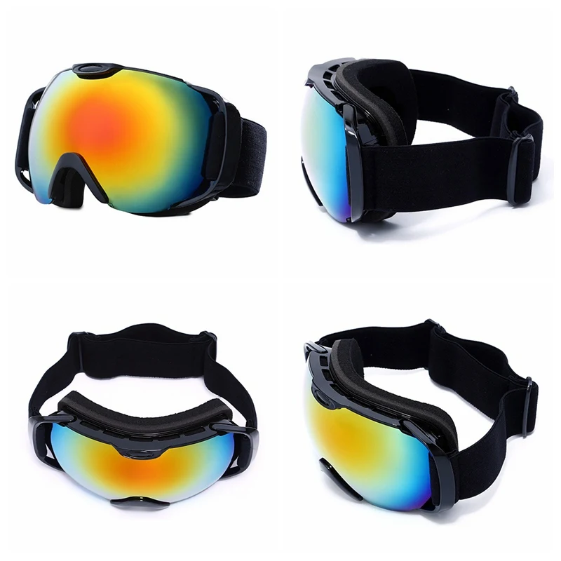winter Adjustable Skiing Eyewear Snow Goggles Double-layer Anti-fog Ski Glasses Spherical Lens Snow Eyewear Cycling Glasses