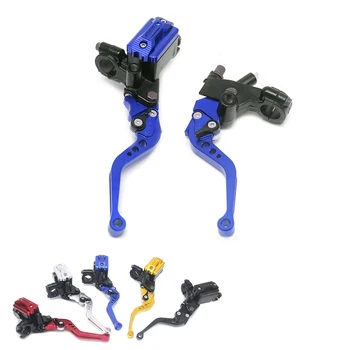 

Motorcycle Handlebar Master Cylinder Levers Hydraulic Brake Pump Clutch Reservoir set FOR vfr 800 honda cr 125 cr 250 yamaha yz