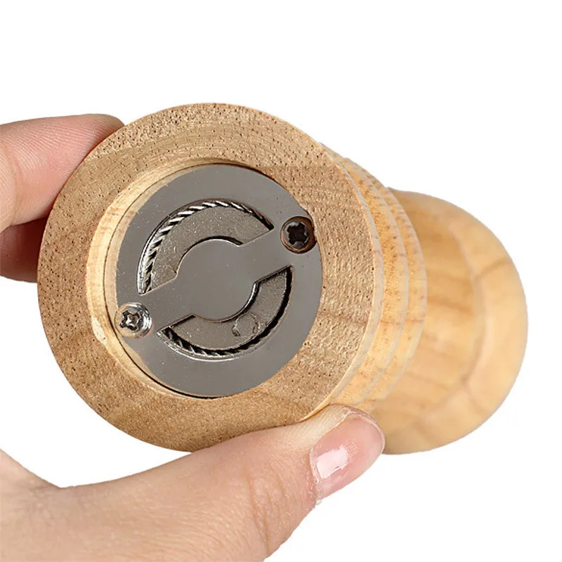 6Inch-Classical-Wooden-Oak-Pepper-Spice-Salt-Corn-Mill-Grinder-Muller-Free-Shipping (5)
