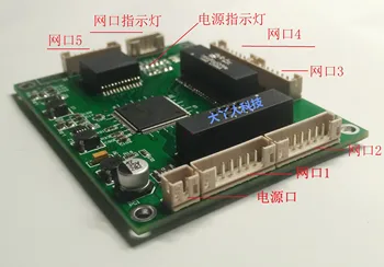 

Optimized Industrial Mini Mini Low Power 3/4/5 Port 1000M Gigabit Network Switch Engineering Module