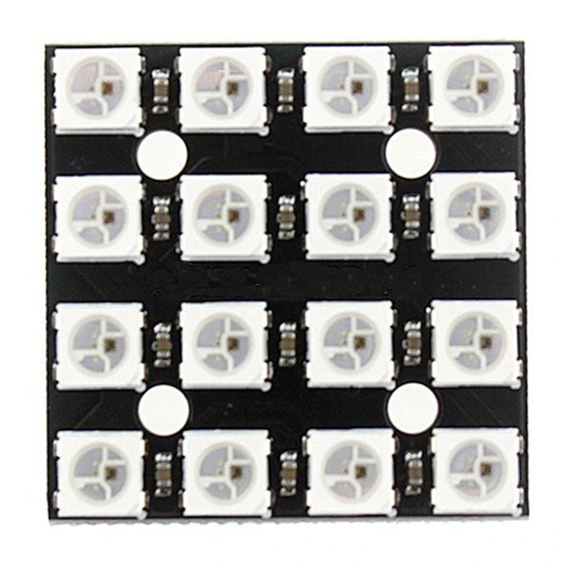 cheap WS2812B 16 Bit 4*4 Full Color 5050 RGB LED Lamp Panel RGB Light For Arduino