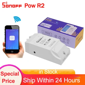 

Sonoff Pow R2,15A WiFi Smart Light Switch, Energy Consumption Monitor Switch With Timing Sharing Function Via Android IOS App