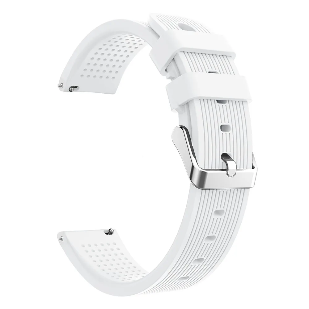 22 мм ремешок для часов из нержавеющей стали для Xiaomi Huaimi Amazfit GTR GTS часы Роскошные 22 мм ремешок для часов Amazfit Bip Bit Youth Pace - Цвет ремешка: White