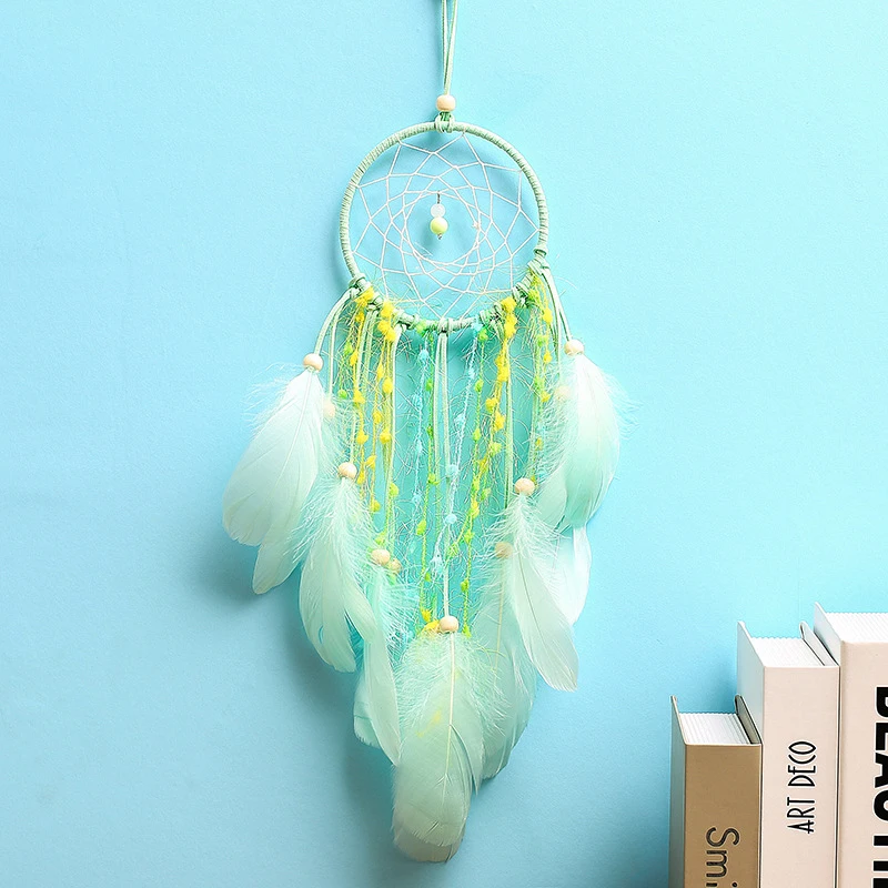Nordic Feather Dream Catcher Room Decoration Handmade Wind Chimes Kids Decor Creative Hanging Home Accessories | Дом и сад