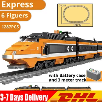 

DHL IN Stock Horizon Express Model Building Kit Blocks Assemble BricksCompatible s 21007 10233 Children Toys
