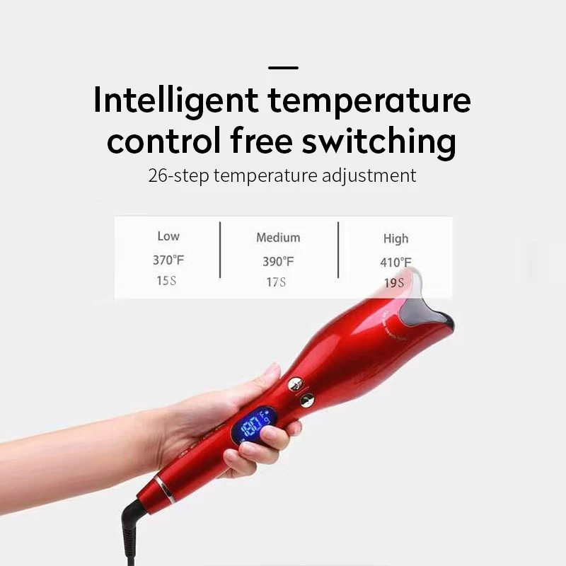 Description Picture 3 of itemMulti-Automatic Curly Hair Curler For Women Negative Ion Hair Styling Tools Ceramic Rotating Wave Magic Curling Iron Styling