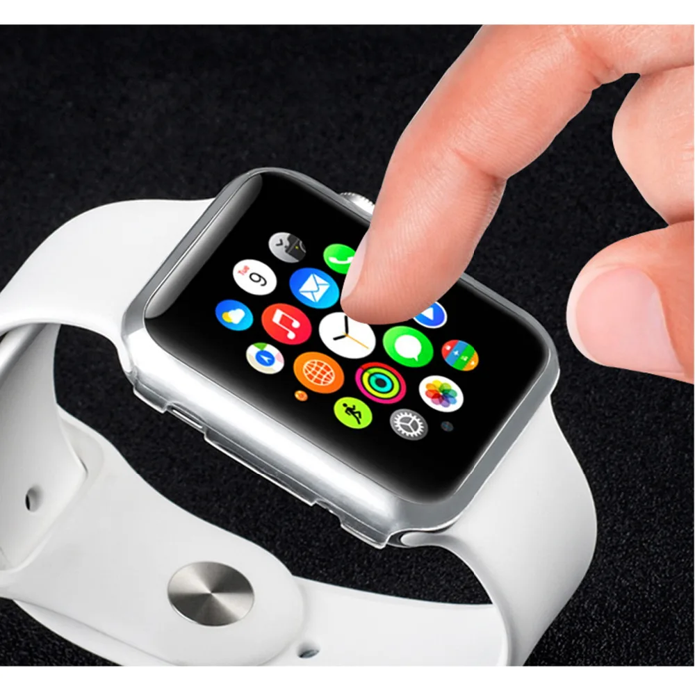 Защитный чехол EIMO для Apple Watch 4 5 3 44 мм 40 мм iwatch band 42 мм 38 мм цветная пленка, поликарбонат рамка Крышка shel аксессуары для часов