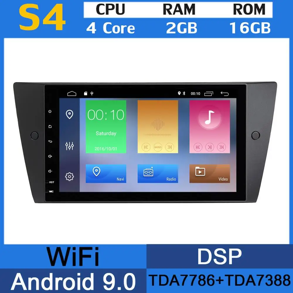 " Android 9,0 PX6 4G+ 64G Автомобильный мультимедийный плеер для BMW 3 серии 318i 320i 325i E90 E91 E92 E93 M3 стерео радио gps DSP CarPlay - Цвет: 4Core 2G RAM 16G