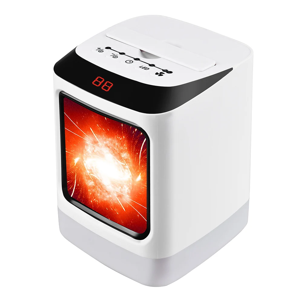 

Quiet Mini Electric Heater Fan Automatic Thermostat Remote Control Heater for Home Office Hogard