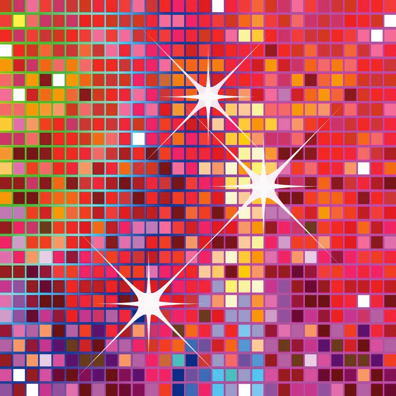 Фон для фотосъемки день рождения сцена диско вечеринка Декор цветной Блестящий