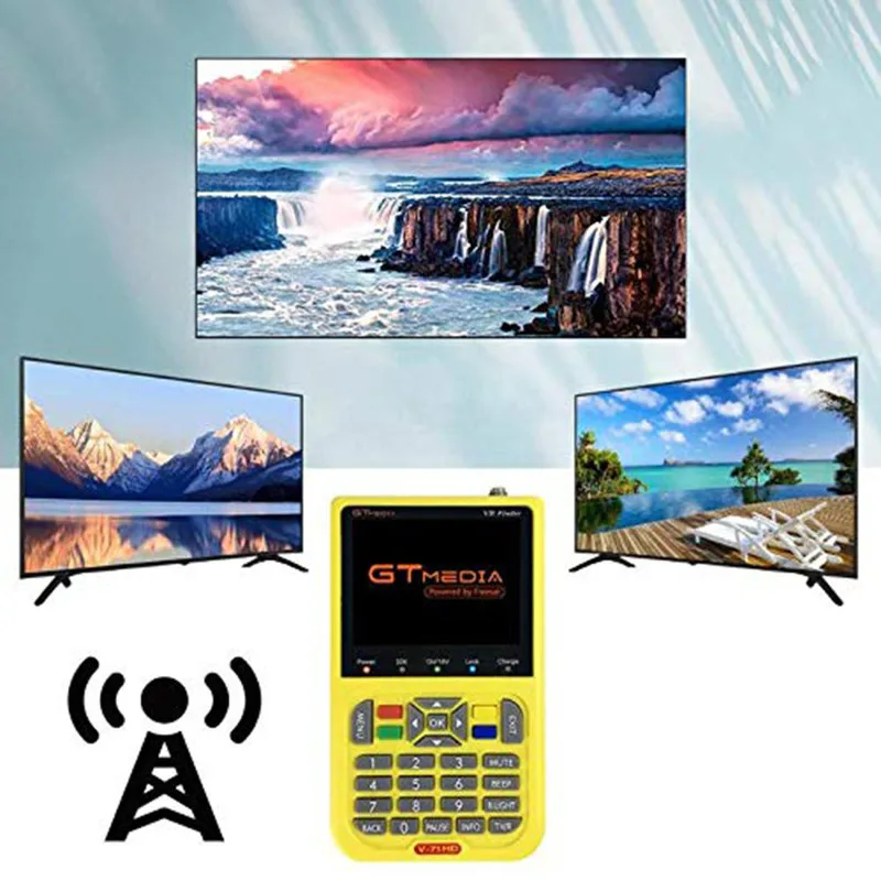 Satxtrem V8 Finder HD спутниковый искатель dvb s2 s fta digital 3.5inch LCD Built in 3000mAh Battery localizador de satélite