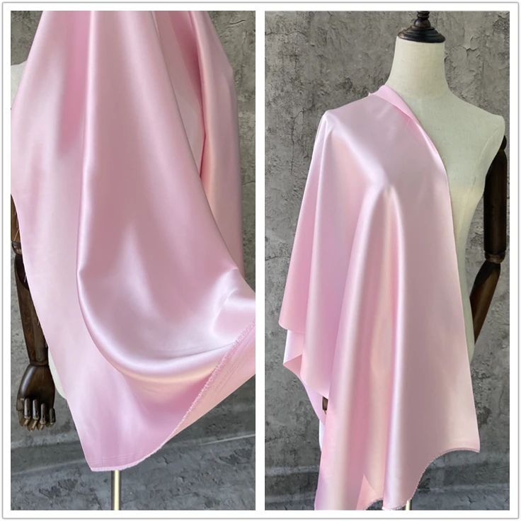 Acetic Satin Fabric for Cheongsam Dress Pajama Skirt