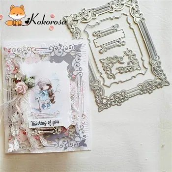 

Kokorosa Cutting Dies Metal Dies Frame Set Die Scrapbooking Album Card Making Embossing Stencil Diecuts Decoration