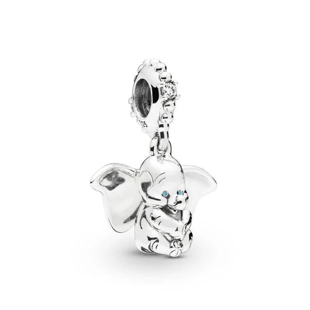 925 Sterling Silver New Spring 797849CZ DUMBO DANGLE CHARM Fit DIY Bracelet Necklace Fashion Jewelry Gift
