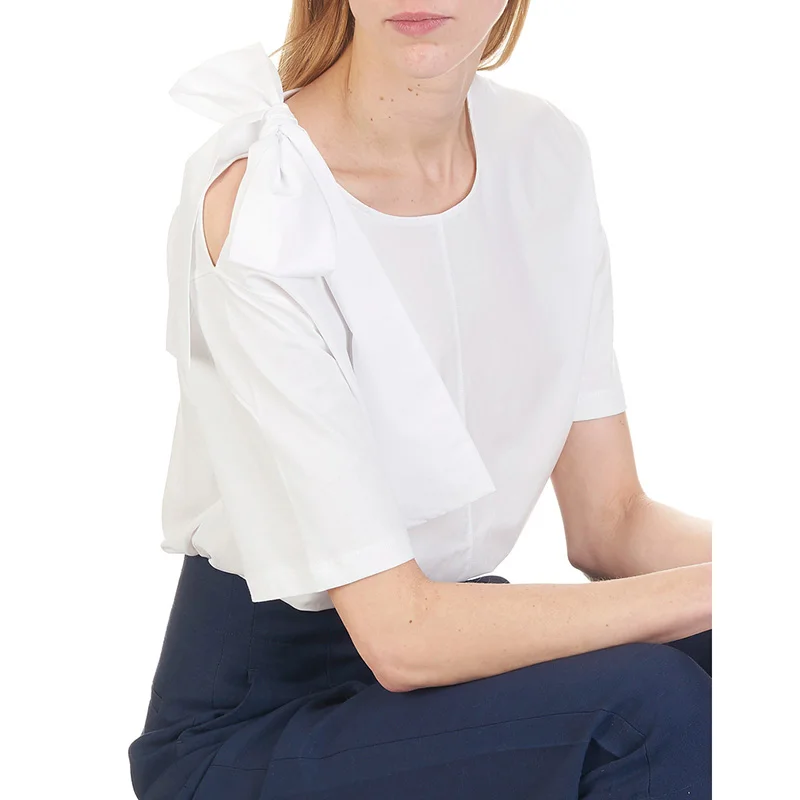 

Patads French women's s s spring summer playful bow tie tie T-shirt Alexa t11040e