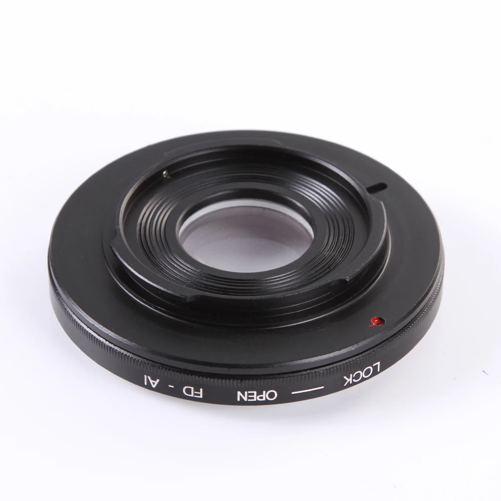Optical Glass Adapter ring for Canon FD/FC Lens to Nikon D810 D750 D7200 D3300 D5500 dslr camera body w/ Glass+ len Caps