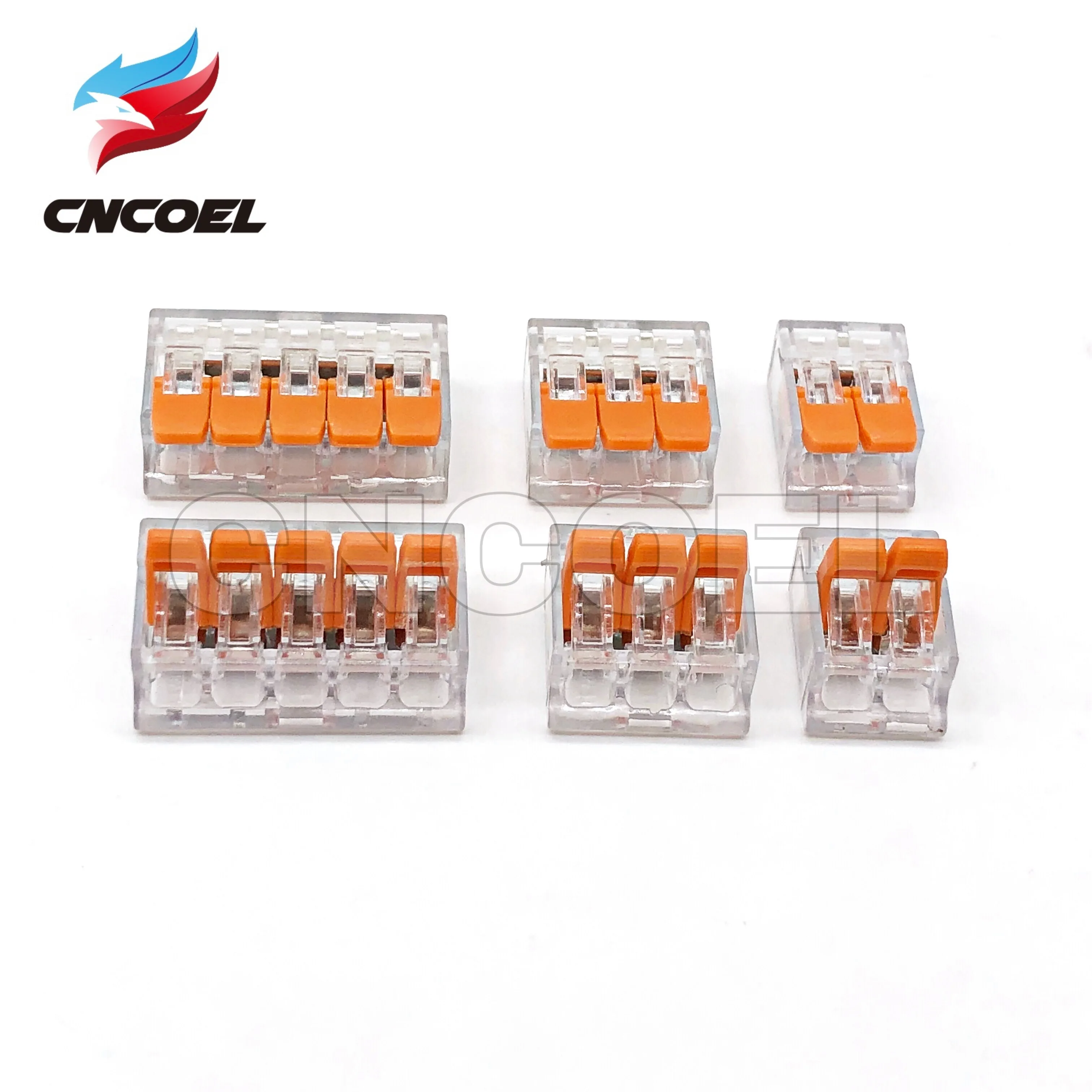 

10pcs/lot Type 221-412 221-413 221-415 Compact Splicing Connectors Quick Disconnect Wire Connectors Terminal Block