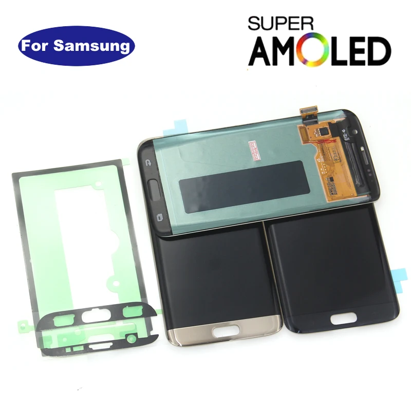 Супер AMOLED lcd Замена для samsung S7 Edge G935F G935A G9350 ЖК дигитайзер сенсорный экран тестирование