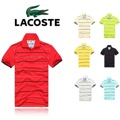

Men Summer Polo Shirt Brand Fashion Cotton Short Sleeve Polo Crocodile Shirts Male Solid Jersey Breathable Tops Tees 168