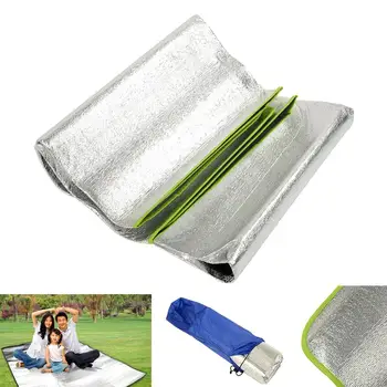 

Aluminum Foil Outdoor Travel Picnic Grass Blanket Camping Sleeping Mat Cushion