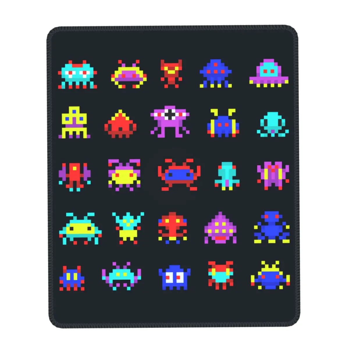 Space Aliens Vintage Video Arcade Game Gamer Mouse Pad Antiscivolo In Gomma Lockedge Mousepad Office Laptop Computer Pc Desk Mat