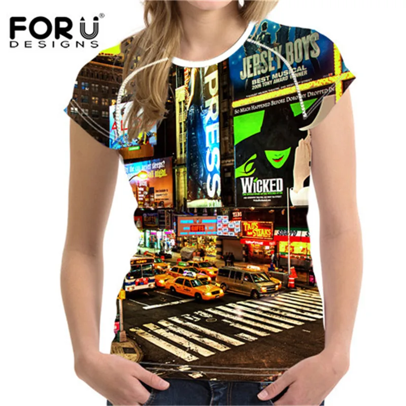 FORUDESIGNS/Спортивная футболка для женщин, Спортивная футболка для йоги, Женская быстросохнущая футболка для фитнеса с принтом Эйфелевой башни, Женская Спортивная футболка - Цвет: W713BV