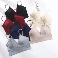 Модный сексуальный топ на бретельках, бесшовный топ на бретельках, сексуальный укороченный топ, женское нижнее белье