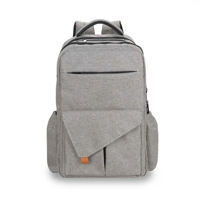 Light gray Новая сумка для подгузников для мам и мам, сумка для пеленок для мам и мам, сумка для пеленок, рюкзак для мам и мам, водонепроницаемая коляска для беременных - Цвет: Light gray