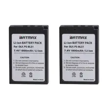 Batmax 2Pcs PS-BLS1 PS BLS1 PSBLS1 Battery for EP2 EPL1 EPL2 EP1 BLS5 E-400 EVOLT E-410 E410 E-420 E-620 E-450