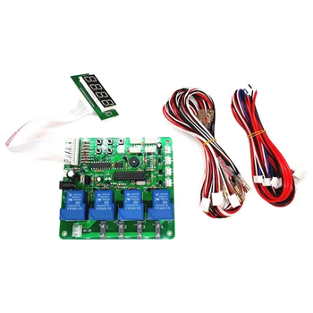 

SANQ JY-21 4 Digits Coin Operated Timer Board for 1-4 Devices Pcb Time Control with All Wires for Car Washing Machine Vending Ma