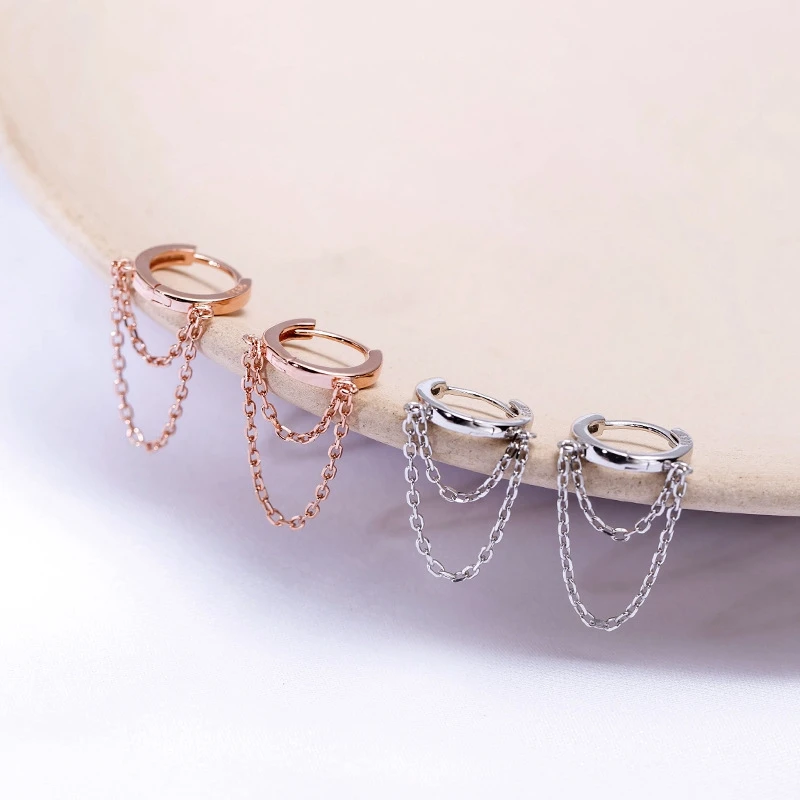 Louleur 925 пробы серебряные серьги-кольца Горячая Распродажа модные серьги-цепочки для женщин элегантные серебряные украшения подарки