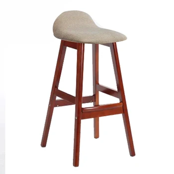 

Solid wood nordic american bar chair high stool home cafe creative modern simple backrest