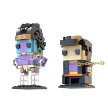 

MOC Space Theme Series Bizarre Adventure Anime Cartoon Character Elf Creative Building Blocks Model Kids DIY Toys Gifts