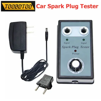 

Car Spark Plug Tester Dual Hole Diagnostic Tool Apply to 12V Gasoline Vehicles Sparking Plug Tester Lgnition Plug Analyzer