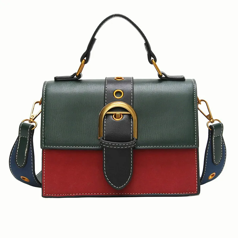 

Bags for Women 2018 Fashion New Quality PU Leather Women bag Hit color Portable Shoulder Messenger Bag Travel Tote Crossbody bag