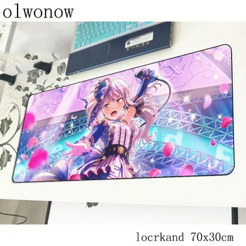 

BanG Dream mouse pad Kawaii mats Computer mouse mat gaming accessories sexy mousepad keyboard games locked edge pc gamer