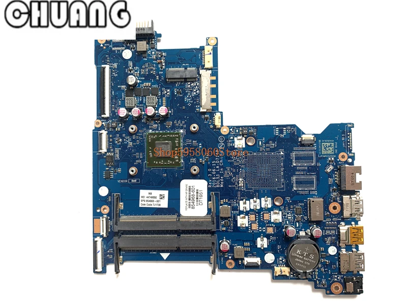 Материнская плата для ноутбука HP 15-BA 15-BA021CY Тетрадь 854968-601 BDL51 LA-D711P основная с E2-7110