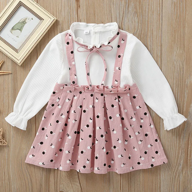 Menoea/одежда для малышей; коллекция года; однотонные костюмы с бантом для новорожденных девочек; комплект одежды с кукольным воротником для маленьких девочек - Цвет: AY731 Pink