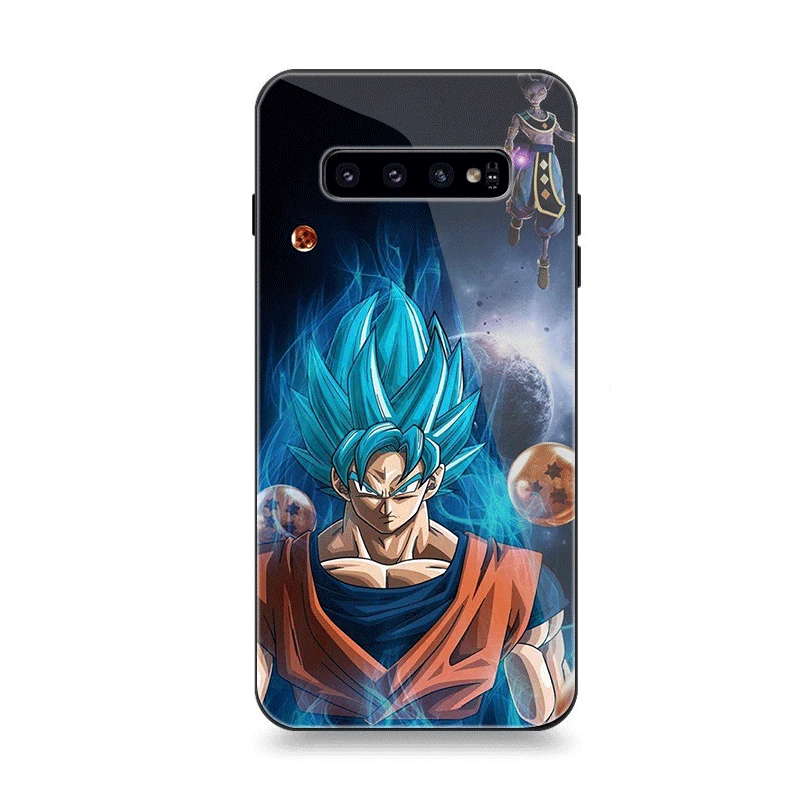Чехол для телефона Стекло для samsung A70 A10 A30 A40 A50 A60 A20 S7 край S8 S9 S10 плюс Чехол классный Dragon Ball Z Сон Гоку