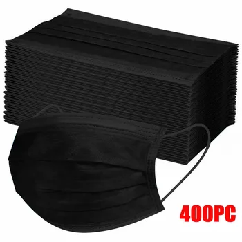 

400PC Adult's Disposable Face Mask Sports Mouth Cover 3Ply Ear Loop Mouth Cover Protective Face Mouth Mask cover mascarillas