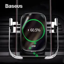Baseus беспроводное автомобильное зарядное устройство для iPhone Xs Max Xr X 8 Plus 10 Вт Быстрое беспроводное зарядное устройство Держатель Автомобильное зарядное устройство для телефона для huawei P30 Pro