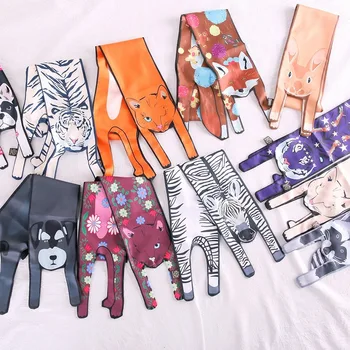 

Pragmapism 2020 new Animal scarf female spring and autumn long printed scarf wild thin section long small scarf wrap silk scarf